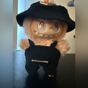 Happiness with black Prada outfit